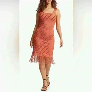 NWT Seafolly Marrakesh Tassel Cover-Up Dress Cinnamon Size S